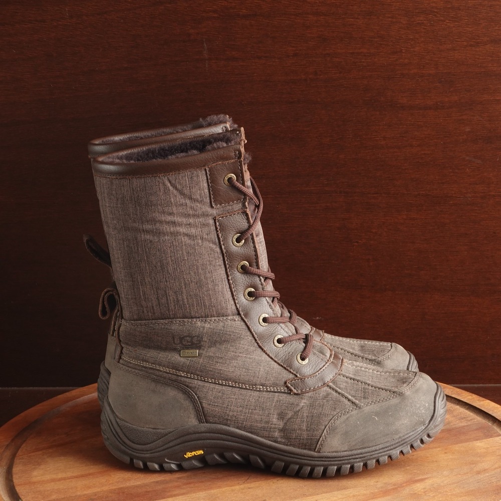 UGG Boots Womens SZ 12 Brown Adirondack II Tall Waterproof Winter Outdoor Snow